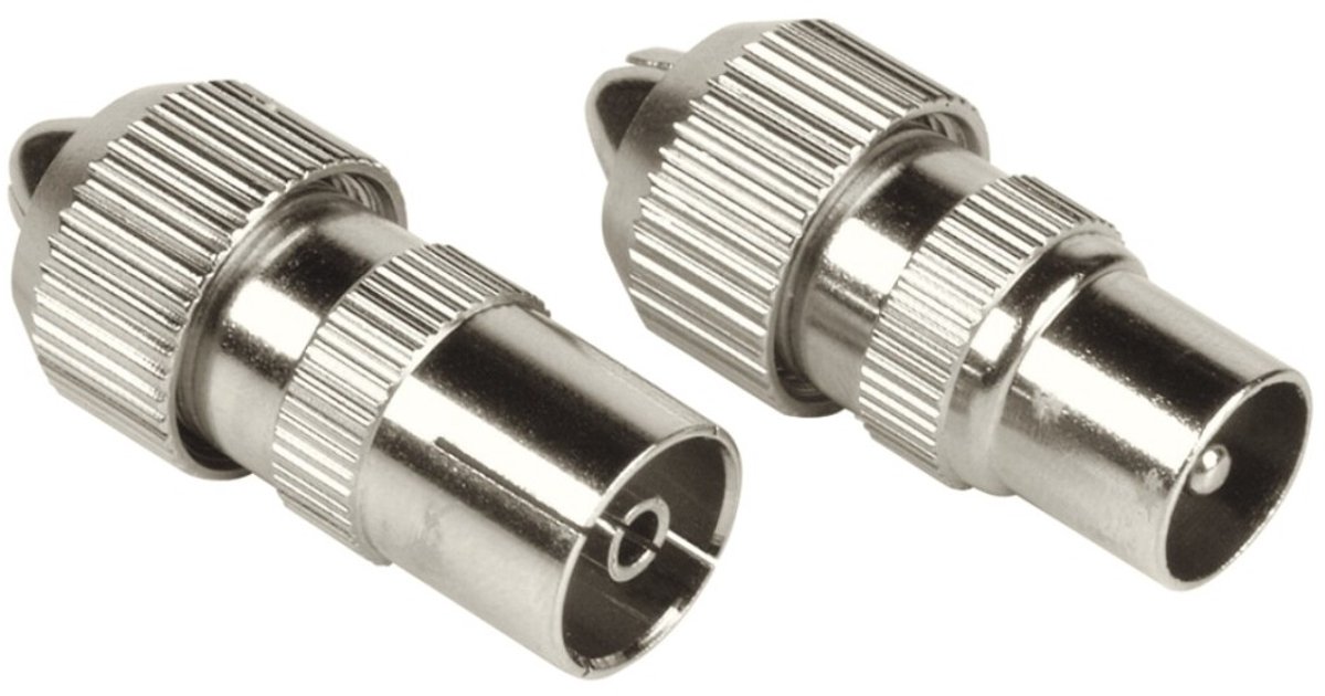 Hama Coax-set Metaal Connector/koppeling Schroefbaar