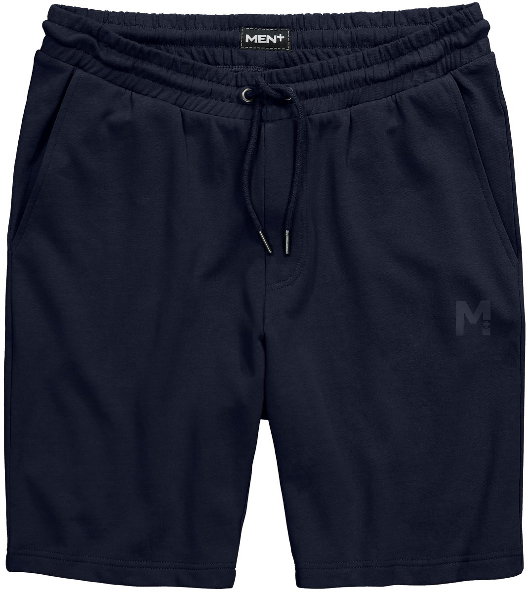 Men Plus - Heren - Sweatbermuda basic elastische tailleband - Donkermarine - Maat L