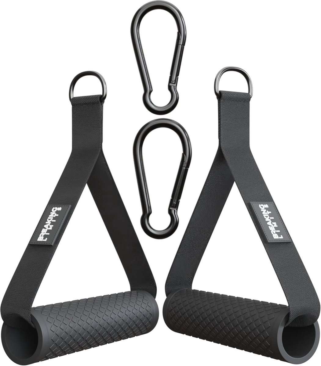 Fitness Kabels met Antislip Handgrepen en Karabijnhaken voor Krachttraining