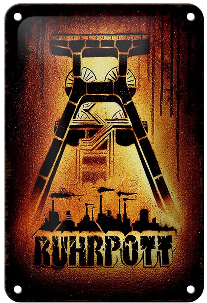 Blechschild Spruch 12x18cm Ruhrpott Ruhrgebiet