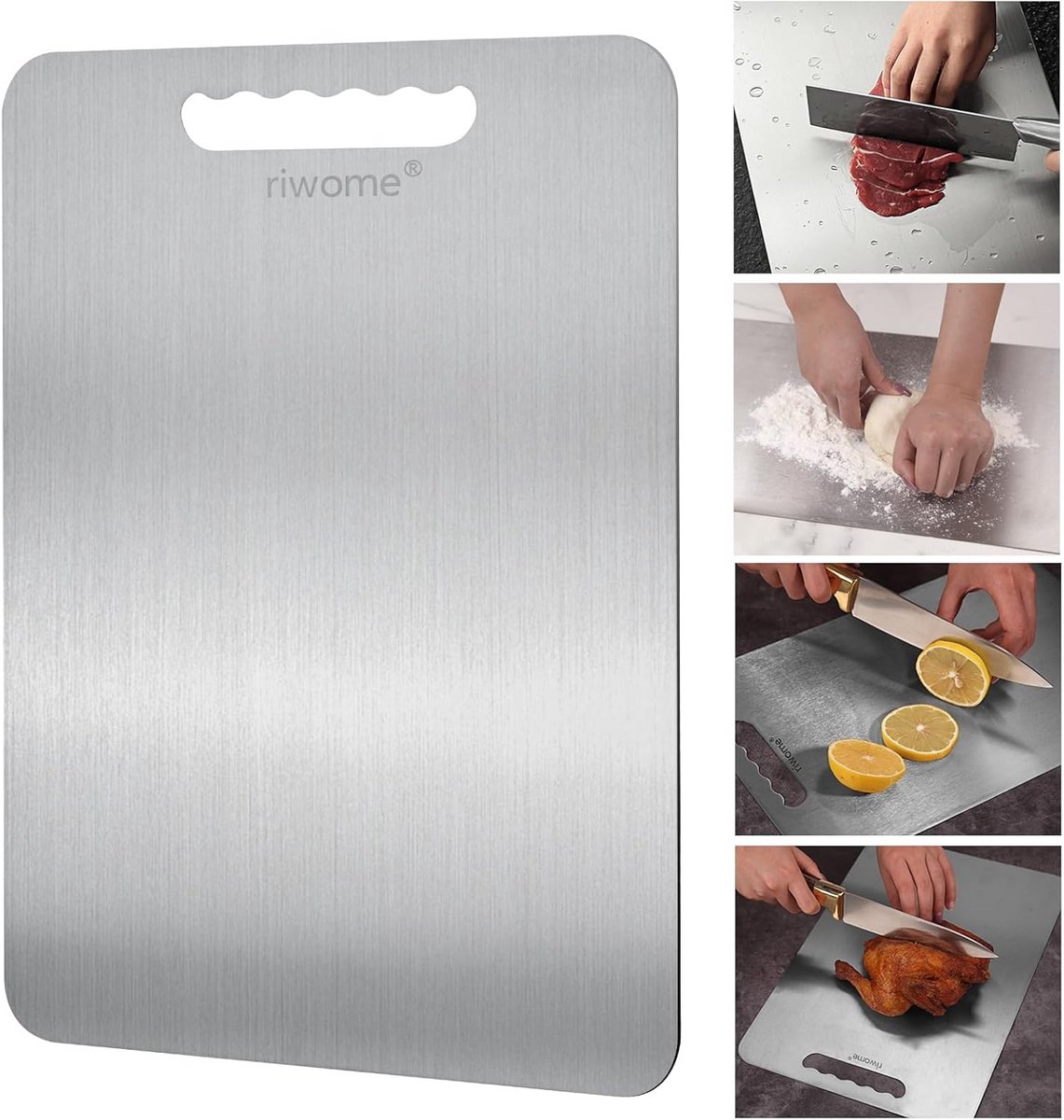 Dubbelzijdige Titanium Snijplank voor Keuken - Duurzaam en Vaatwasmachinebestendig