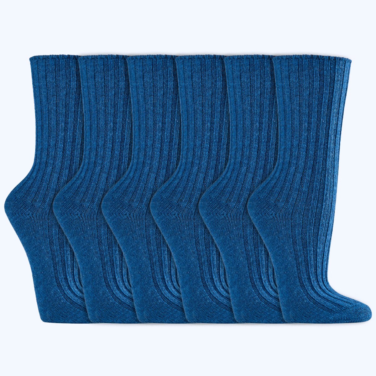 Wollen sokken Biologisch Voor dames & heren Blauw