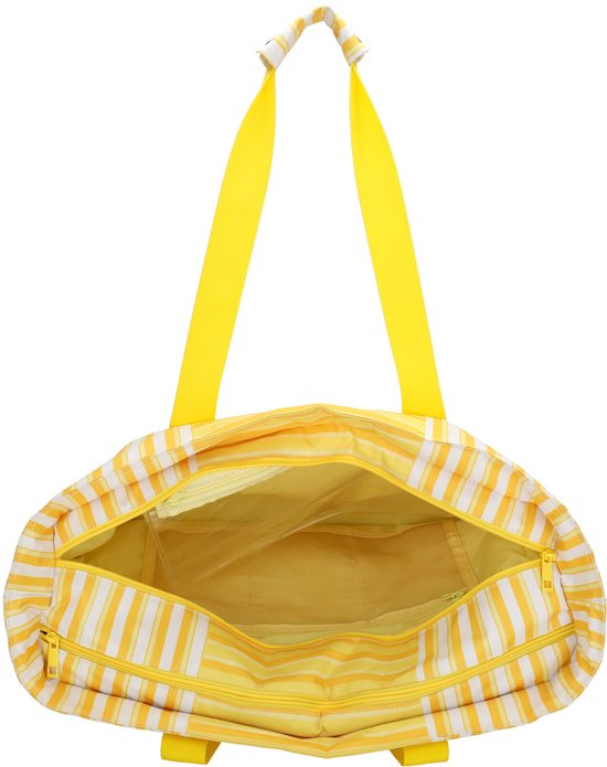 Zebra Trends Sally Deluxe Strandtas - Natgoedvak - Picknick - Strand - Antidiefstal - Geel