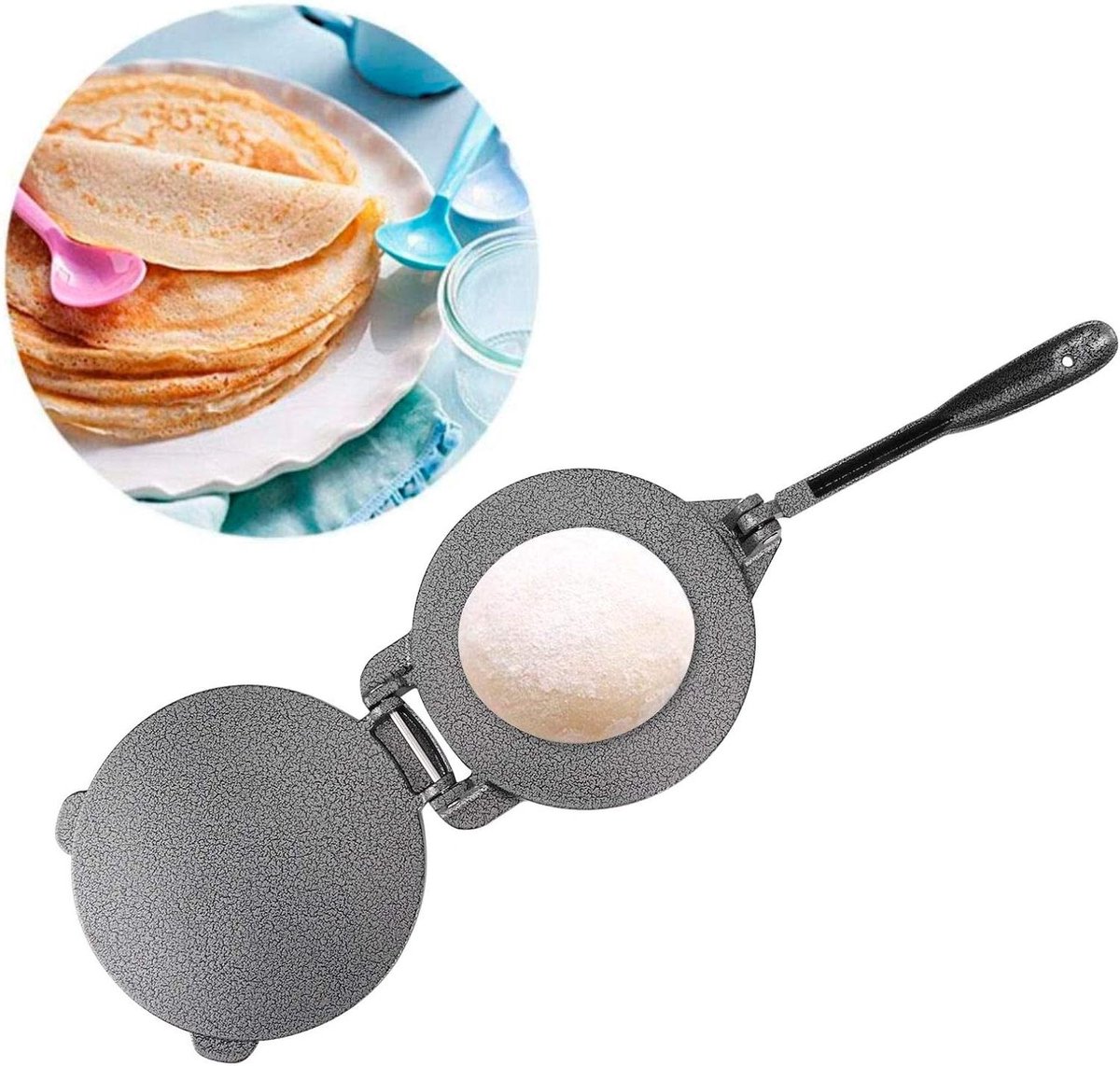 Tortillapers van Gietijzer - Maïs Tortilla Deeg Pers in Keuken Benodigdheden