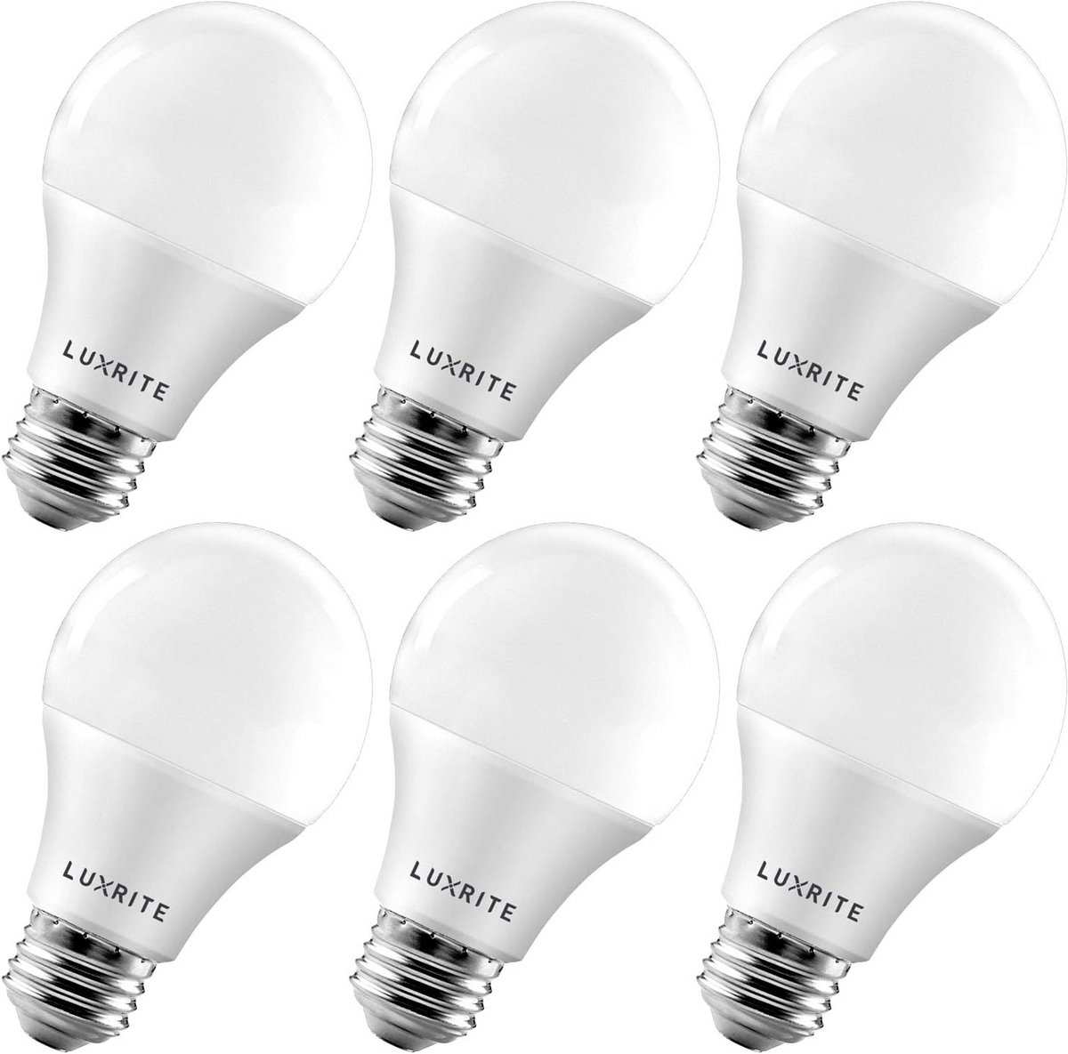 Dimbare LED Lampen E26, 9W Vervangt 60W, 800 Lumen, Voor Binnen en Buiten, 6 Stuks