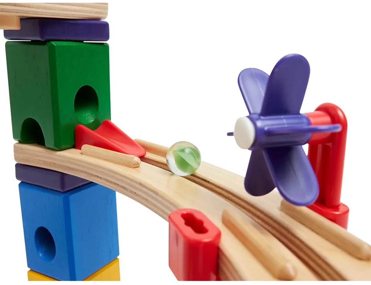 Hape Quadrilla Knikkerbaan Race to the Finish - 58-delige houten bouwset voor kinderen vanaf 4 jaar — afbeelding 20