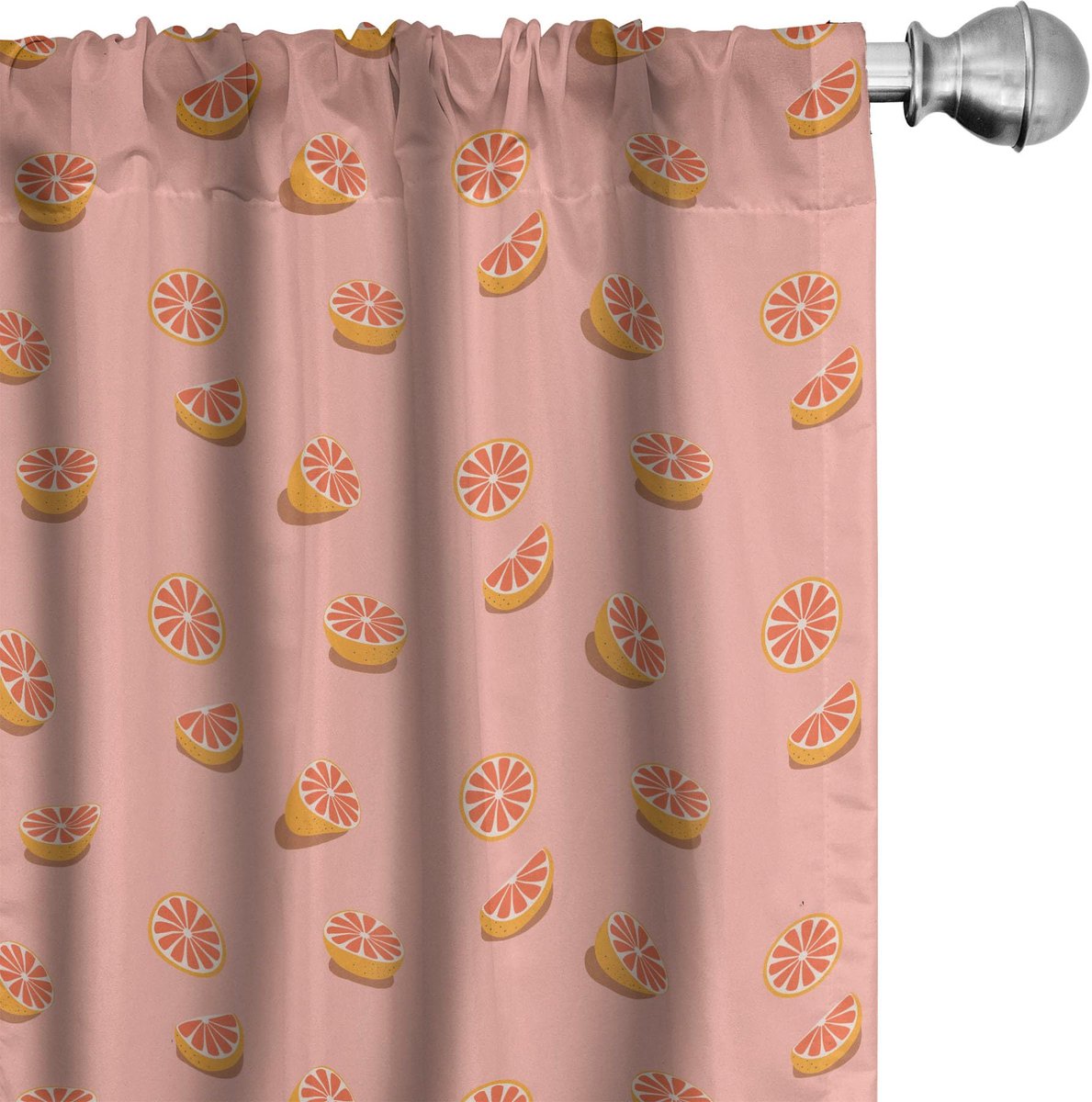 ABAKUHAUS Fruitgordijnen 2x75x225 – microvezel – Blush Burnt Sienna