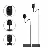 Babyfoonhouder Universeel – Babyfoon Standaard – Statief Babyfoon – Vloerstandaard Flexibel – Babyfoon Camera Houder – Extra Stevig – In Hoogte verstelbaar – Zwart