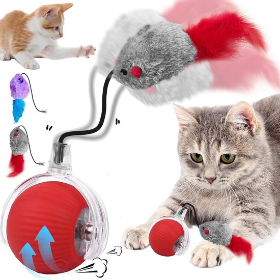 Slimme interactieve kattenbal | Automatisch rollend speelgoed voor