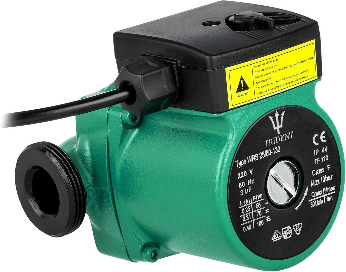 Circulatiepomp CV Ketel - Hoog Rendement Waterpomp met 3 Snelheden