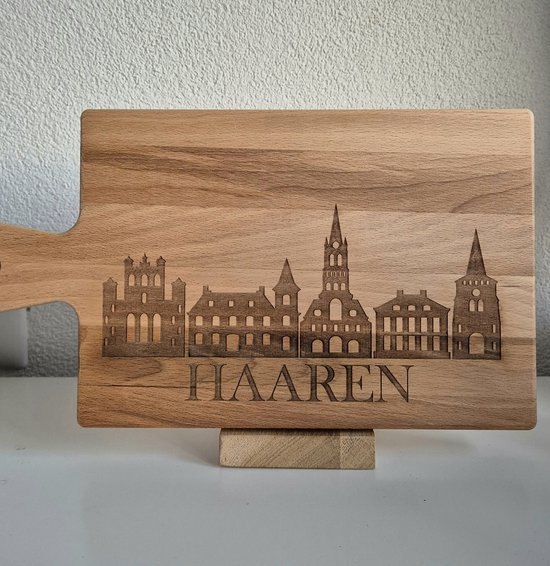 Planche à boissons Skyline Haaren en bois de hêtre, 20 cm