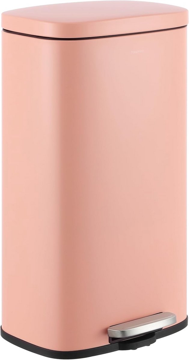 Touchless Step-On Prullenbak 30 Liter - Vingerafdrukbestendig - Slim Afvalblik voor Keuken en Kantoor - Modern Flamingo Roze