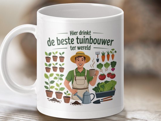 Mok Beste Tuinbouwer Mok, Tuinman Cadeau, Tuinieren, Grappige Tuinier, Gepersonaliseerde Tuinbouwer, Mok voor Tuinman, Thee Kop