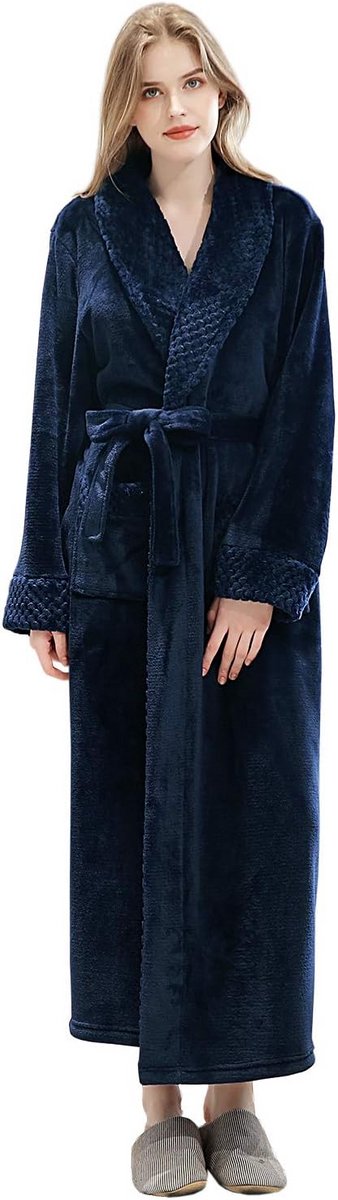 Zachte Fleurige Badjas voor Dames - Coral Fleece Warmte