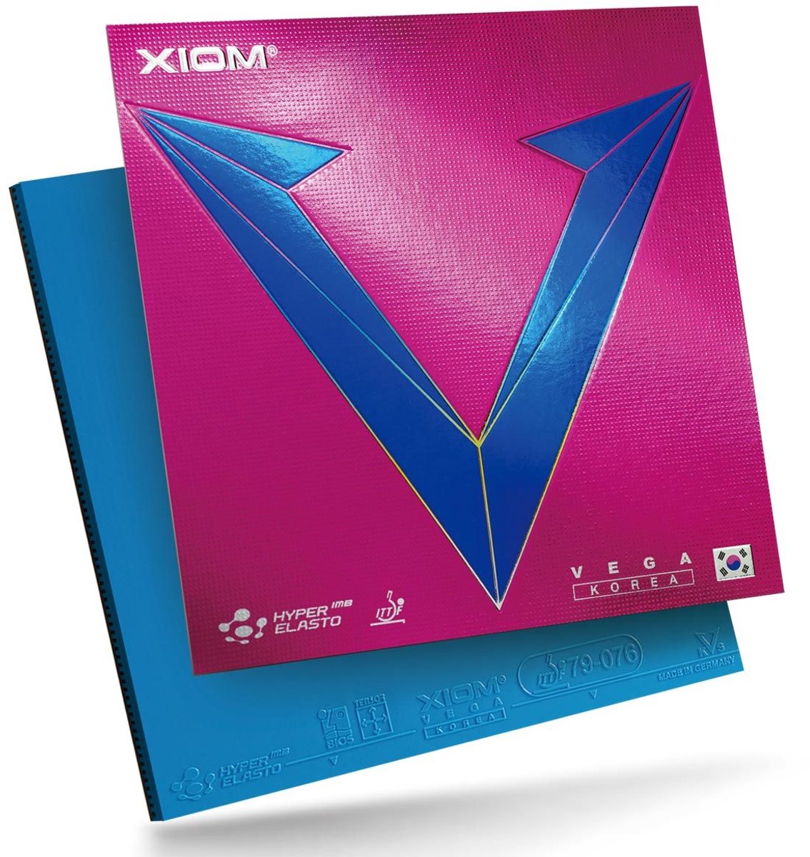 Xiom Vega Korea - Rood - Max - Tafeltennis Rubbers