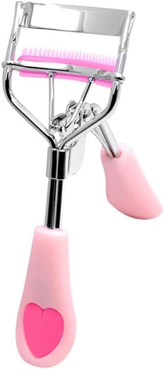 Professionele Wimperkruller met Kam - Roze Make-up Tool van Koolstofstaal