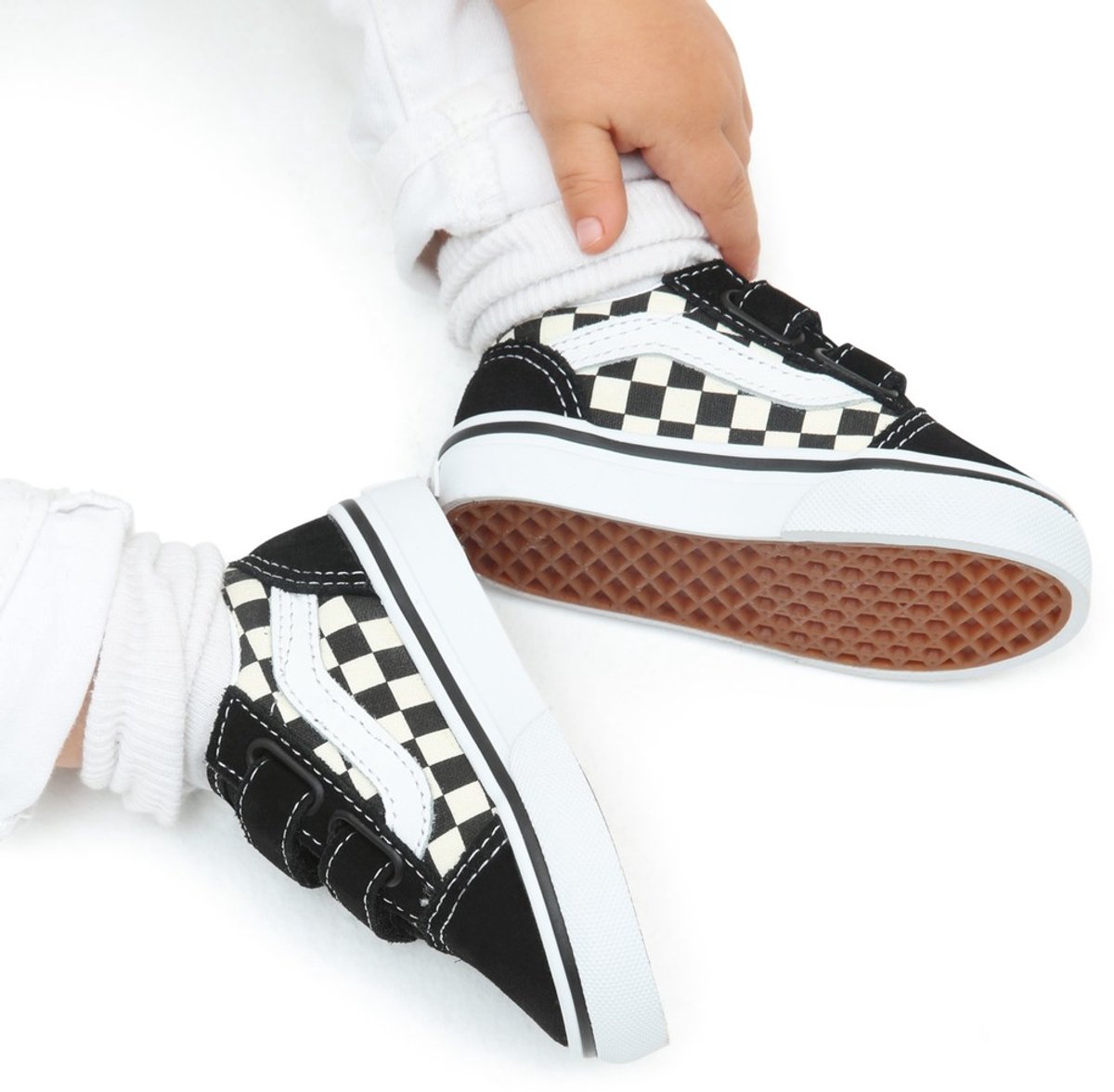 Vans Jungen Lifestyle Sneaker Td Old Skool V 0A38JN/VNP0S Primary Check Blk/ -17 5 Zwart