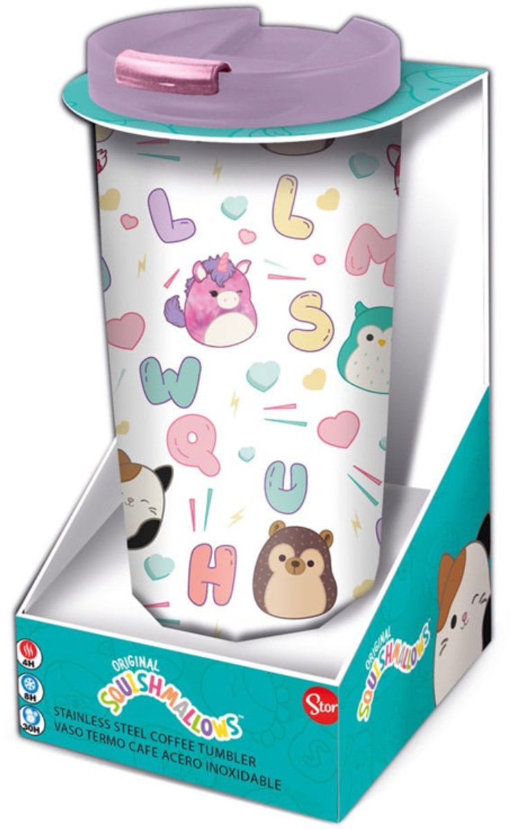 Stor Squishmallows Stainless Steel travel tumbler Character Kitchen- and Tableware