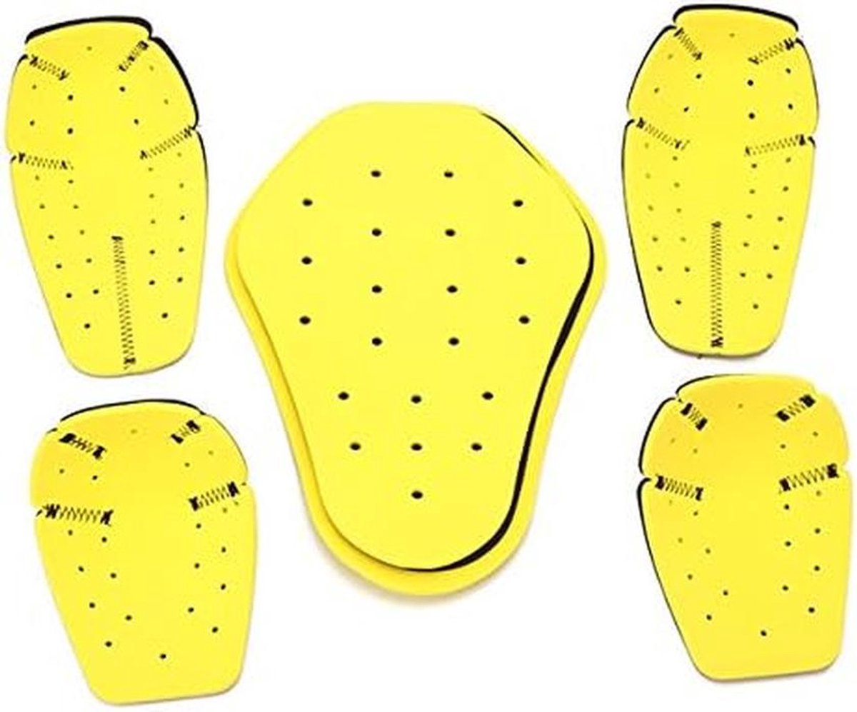 Set van 5 Motorfiets Beschermingspads CE Keurmerk Armor voor Jas en Scooter