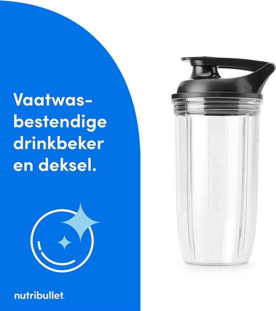 Nutribullet Turbo - Blender - Krachtige 1000 Watt Motor - Incl. To Go Deksel en 700 ml Drinkbeker - Zwart van Merkloos — afbeelding 2