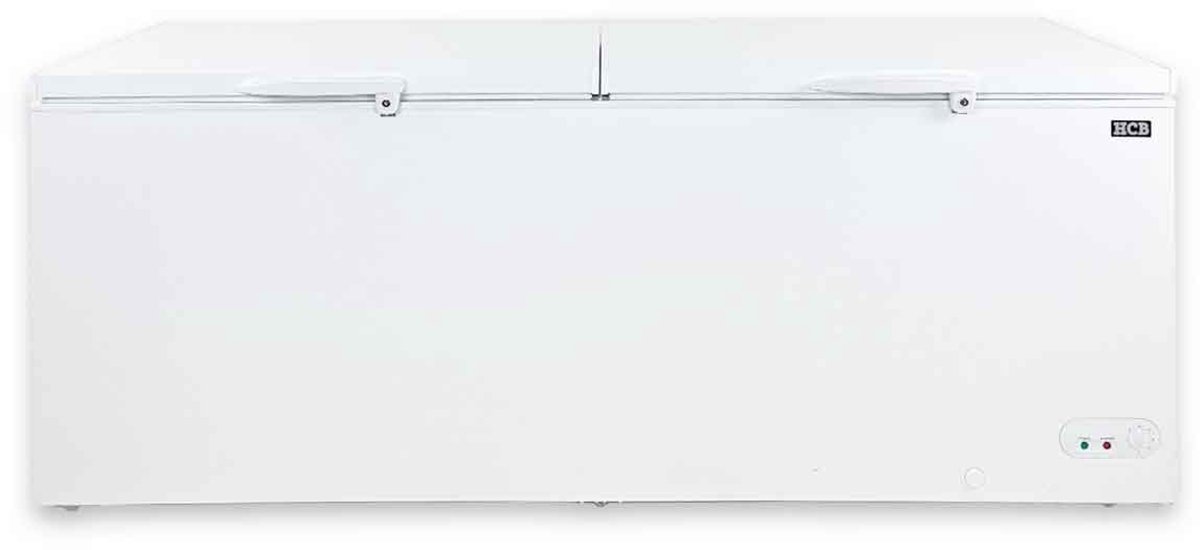 HCB® - Professionele Horeca vriezer - Vrieskist met dubbele klapdeksel - 670 liter - 230V - Diepvries koffer - 72.5x207.5x85 cm (DxBxH) - 79 kg - 9970