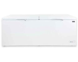 HCB® - Professionele Horeca vriezer - Vrieskist met dubbele klapdeksel - 670 liter - 230V - Diepvries koffer - 72.5x207.5x85 cm (DxBxH) - 79 kg - 9970