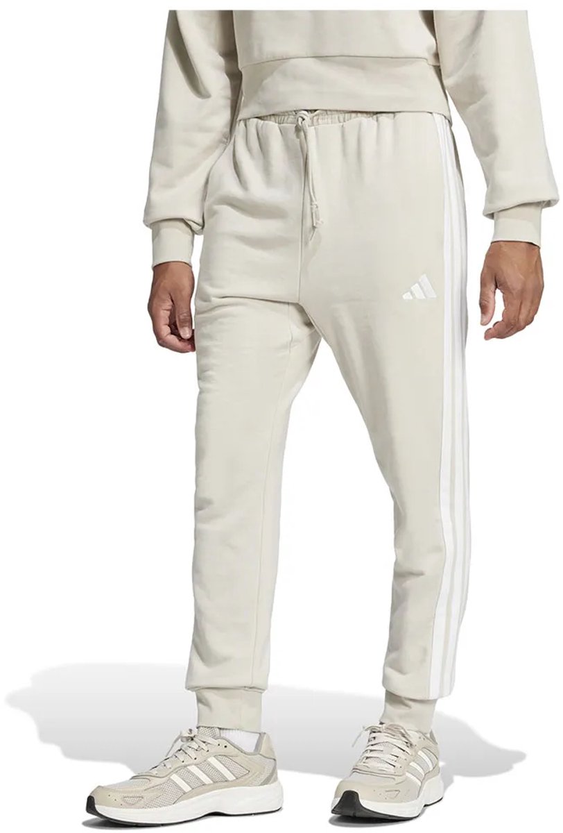 Adidas Essential 3 Stripes French Terry Joggers XL Tall Man Wit