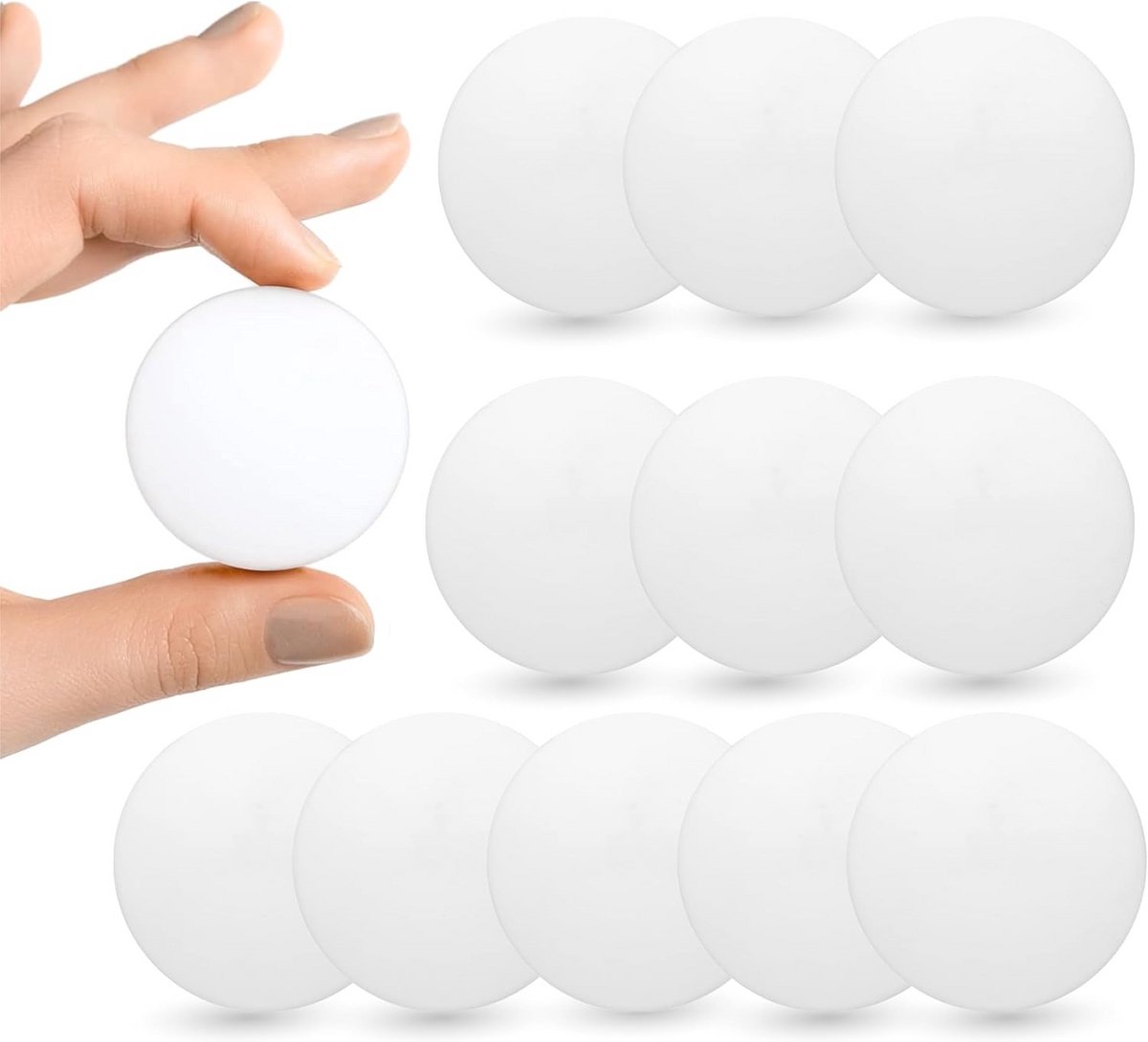 Deurstopper voor Muurbescherming - Rubberen Stoppen voor Toiletdeksel en Deur, 4 cm, 12 stuks