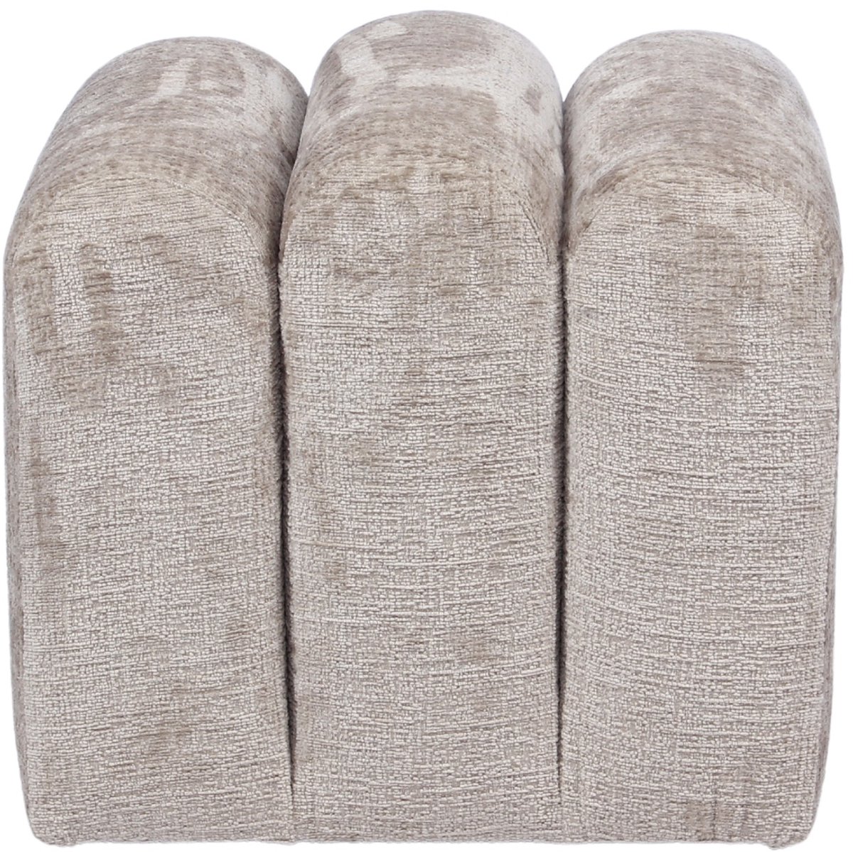 DÉJA Living Poef Lavia - Taupe - Stof - 45x45x40cm