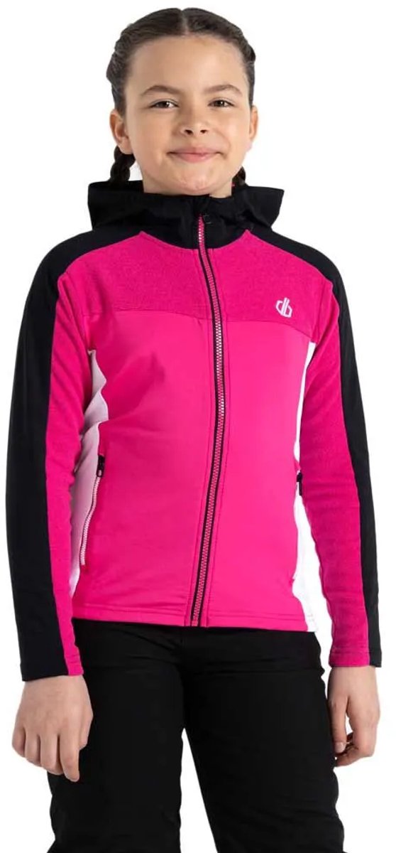 Dare2b Thriving Core Stretch Midlayer Jas 11-12 Years Meisjes Zwart
