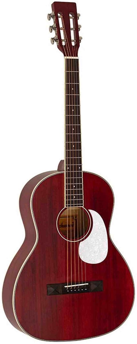 Richwood HSP-35-MRD Heritage Series Parlor massief ceder bovenblad mat rood