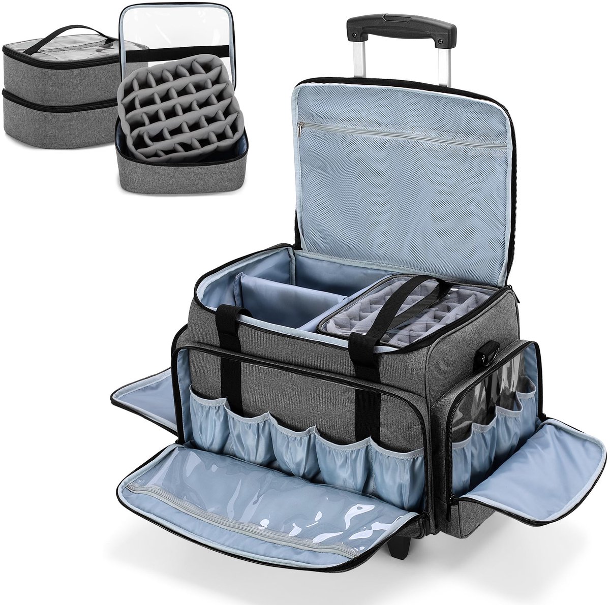 IMPERATORIS® Nagellak Organizer – Opbergkoffer met Vakverdeling – Nagellakpotjes – Multifunctionele Opbergkoffer – Ook Geschikt als Naaigarenopbergkoffer