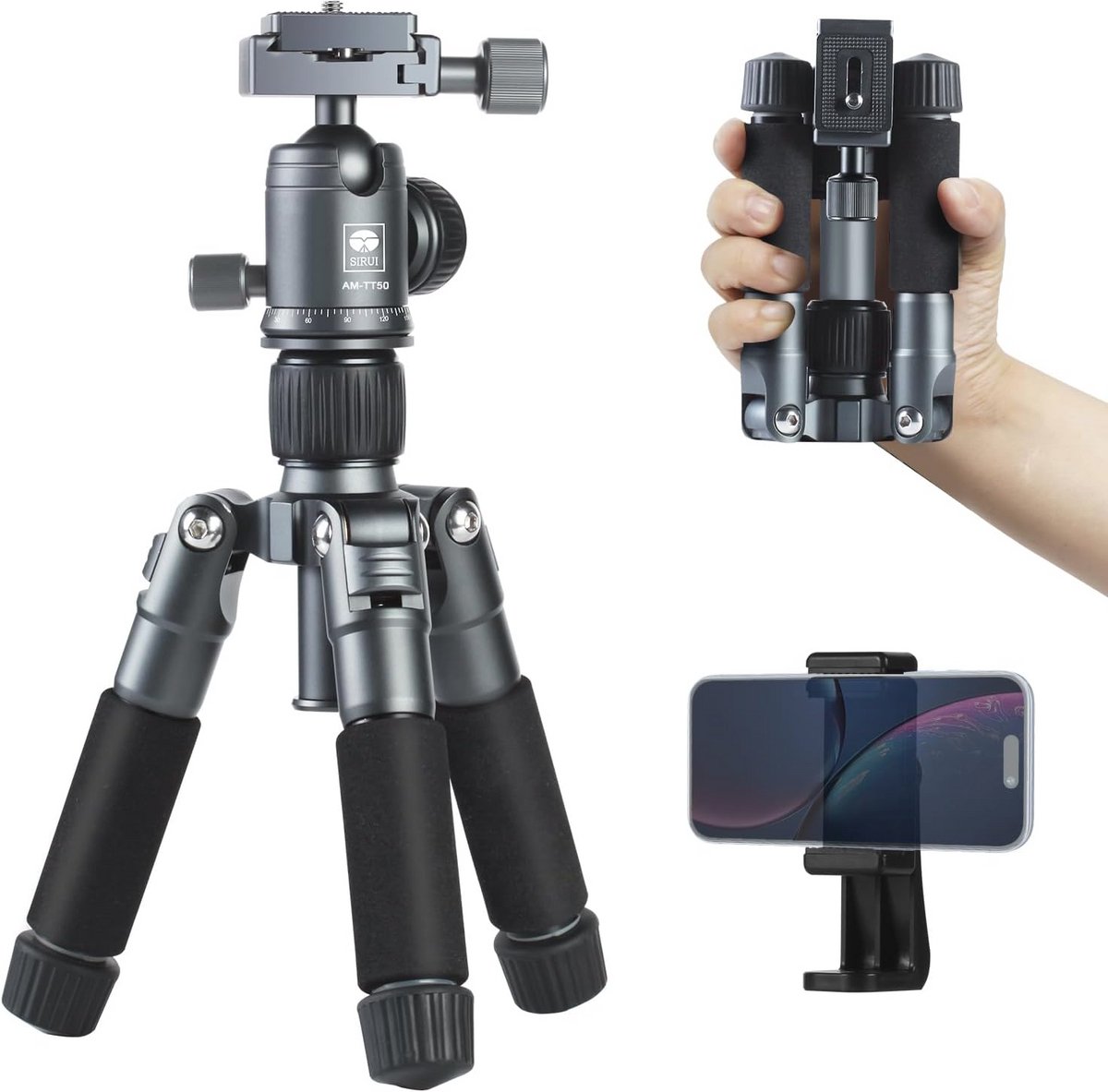 Compact Mini Desktop Tripod - 20 inch Aluminium met 360° Kogelkop voor DSLR en Camera