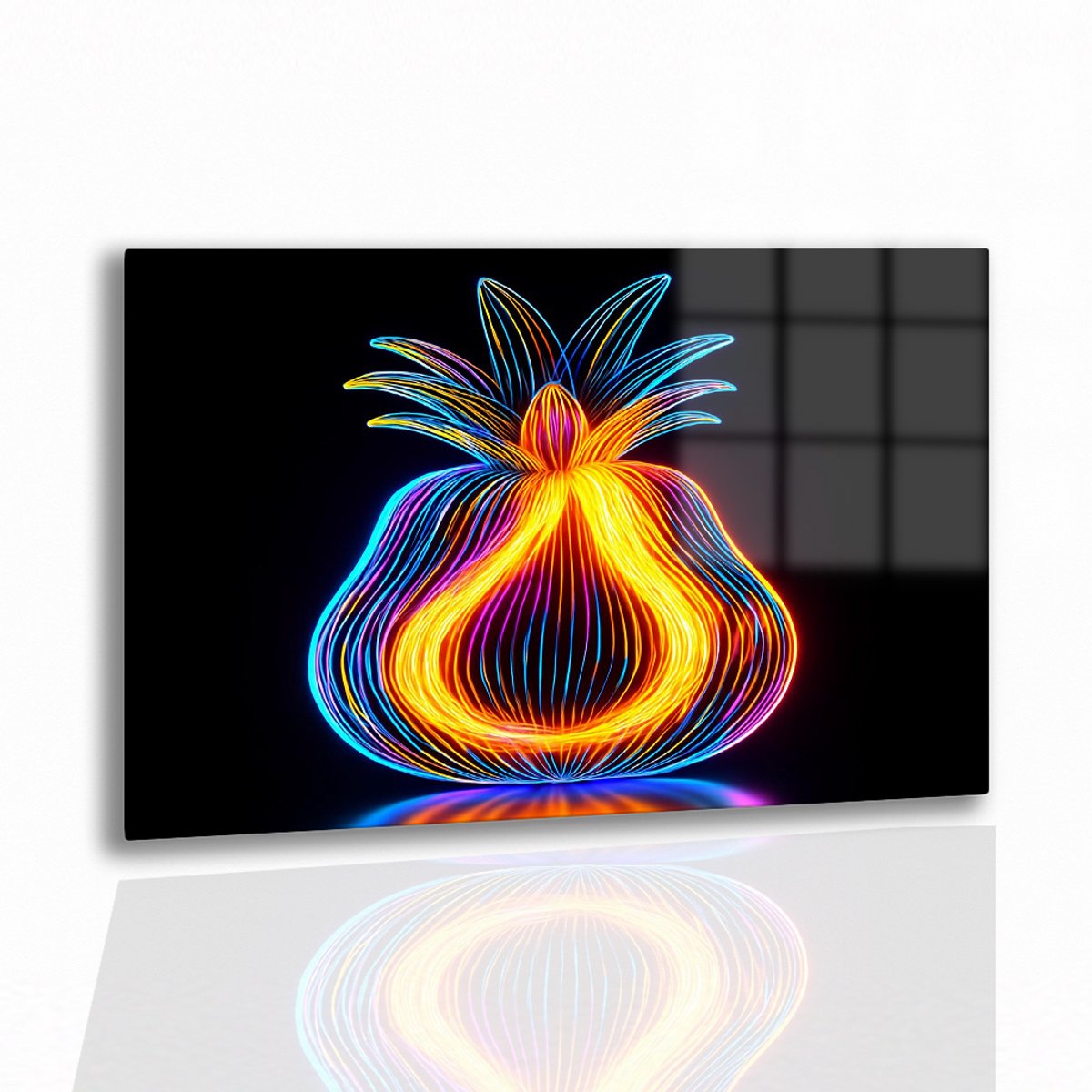 Ananas muurdecoratie – acrylglas – plexiglas – 75x50 cm