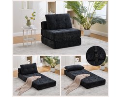 Klappsofa - Met Kussens - Vouwbare Matras met Rugleuning - Draagbaar Klappsofa - Comfortabel Bodensofa - Voor Woonkamer en Slaapkamer