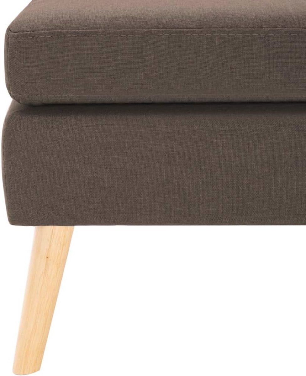 Moderne Hocker Voetenbank in Bruin - Comfortabele Zithocker
