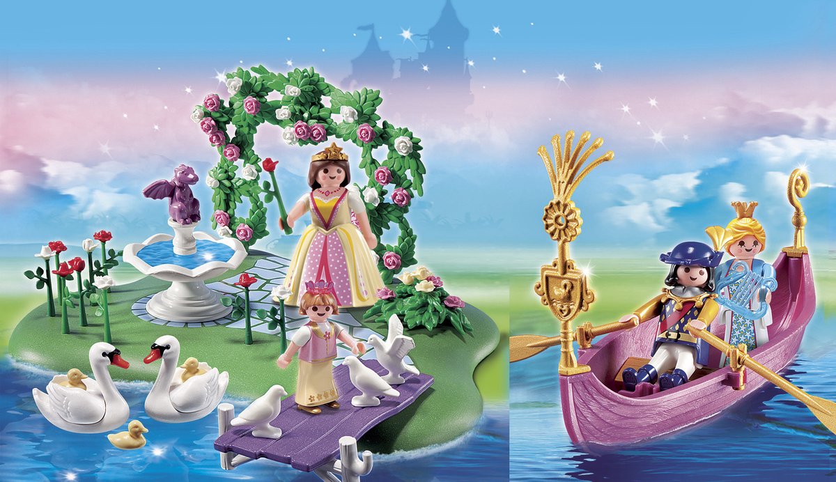 Jubileum Compact Set Prinsesseneiland met romantische gondel / CompactSet anniversaire "Ilot des princesses et gondole"