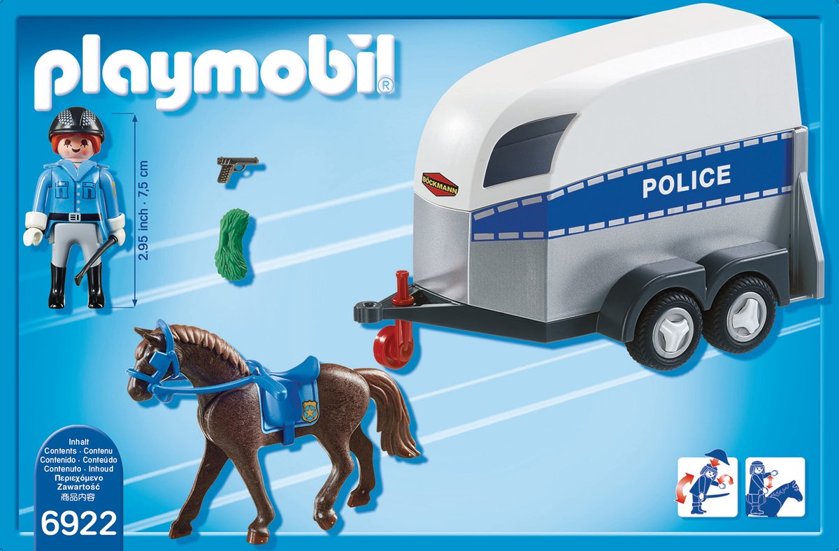Playmobil Bereden politie met trailer - 6922 — afbeelding 6