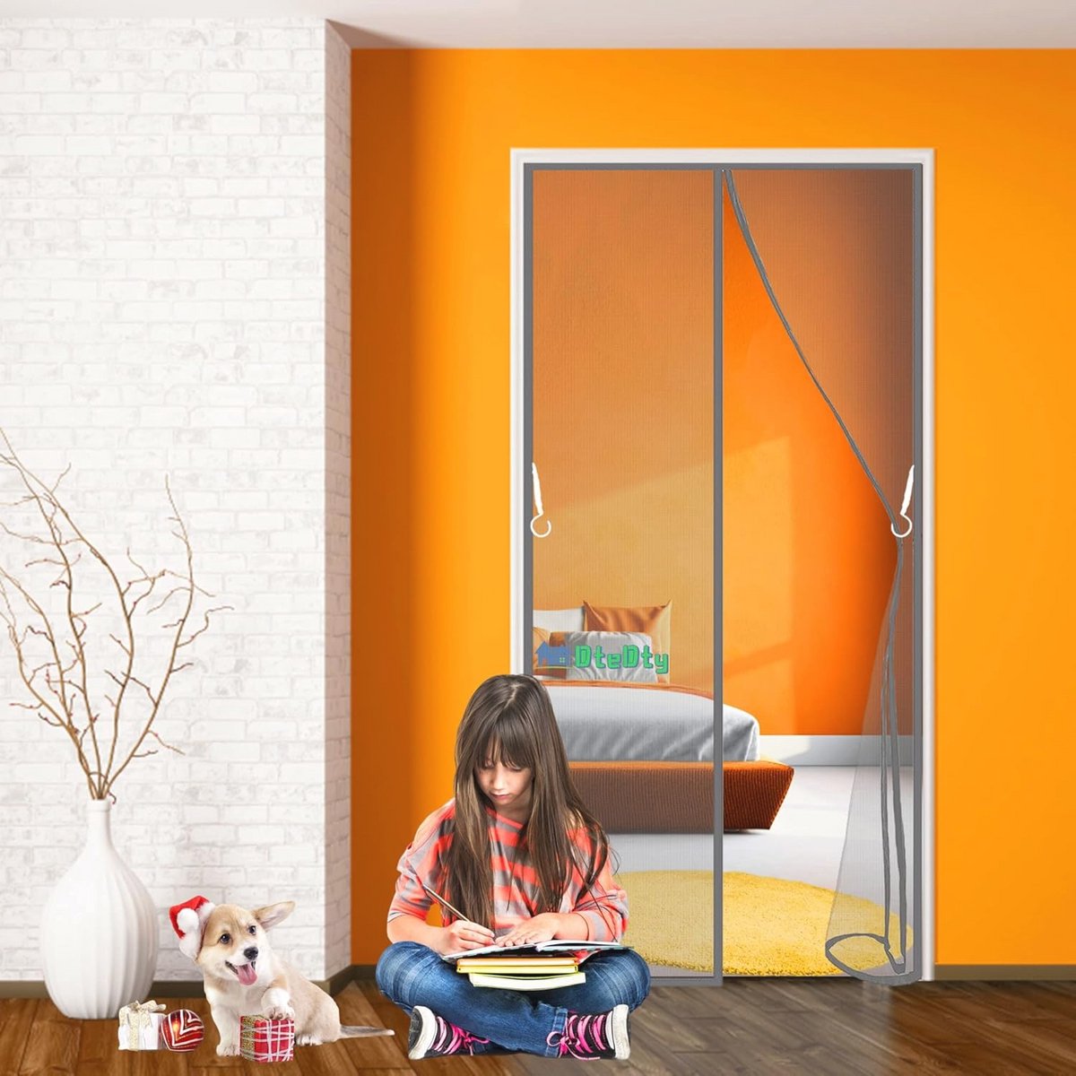 Insectenhor Deur 125x205cm - Effectieve Bescherming Tegen Insecten