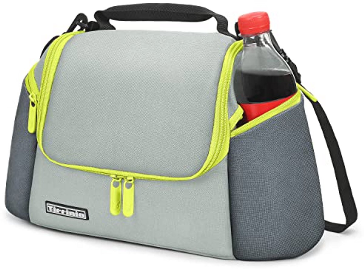 Geïsoleerde lunchbox met ritssluiting voor volwassenen en kinderen - Lekvrij en thermisch voor op kantoor en school