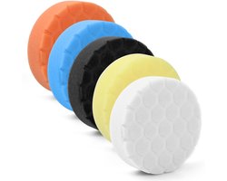 Polijstsponzen voor auto's - 5 stuks, 100 mm, herbruikbare polijstpads