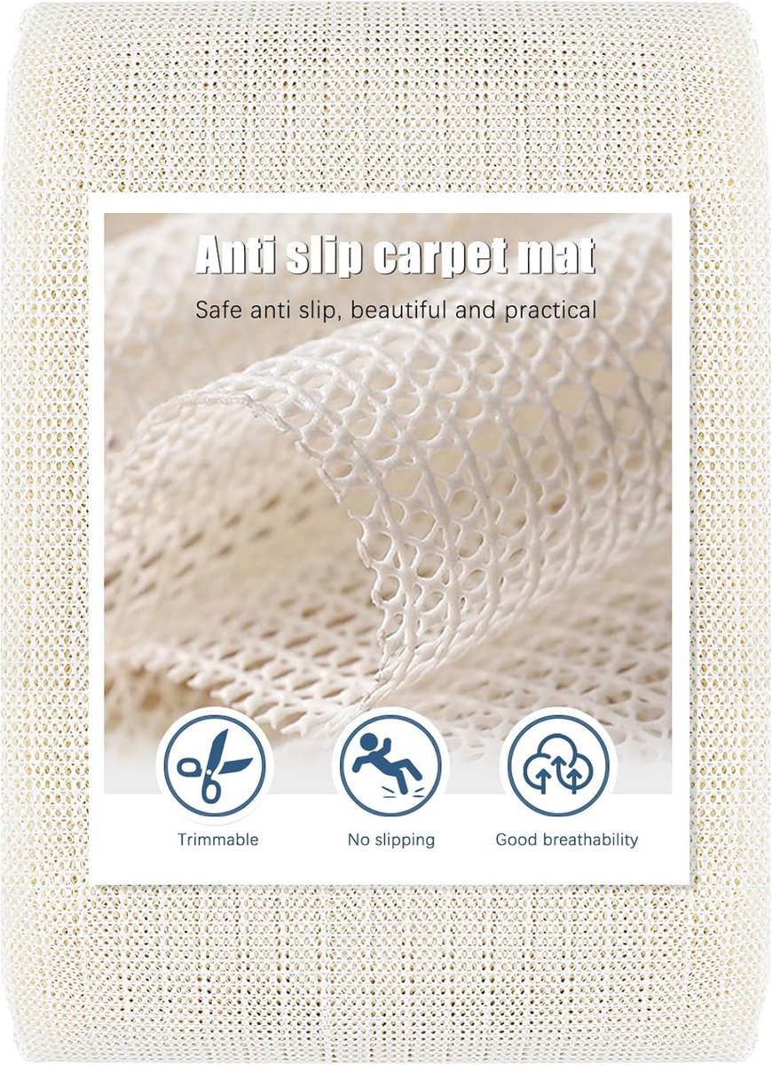 Antislip Tapijtonderlegger 200x300 cm voor Harde Vloeren - Ideaal voor Vloerverwarming en 