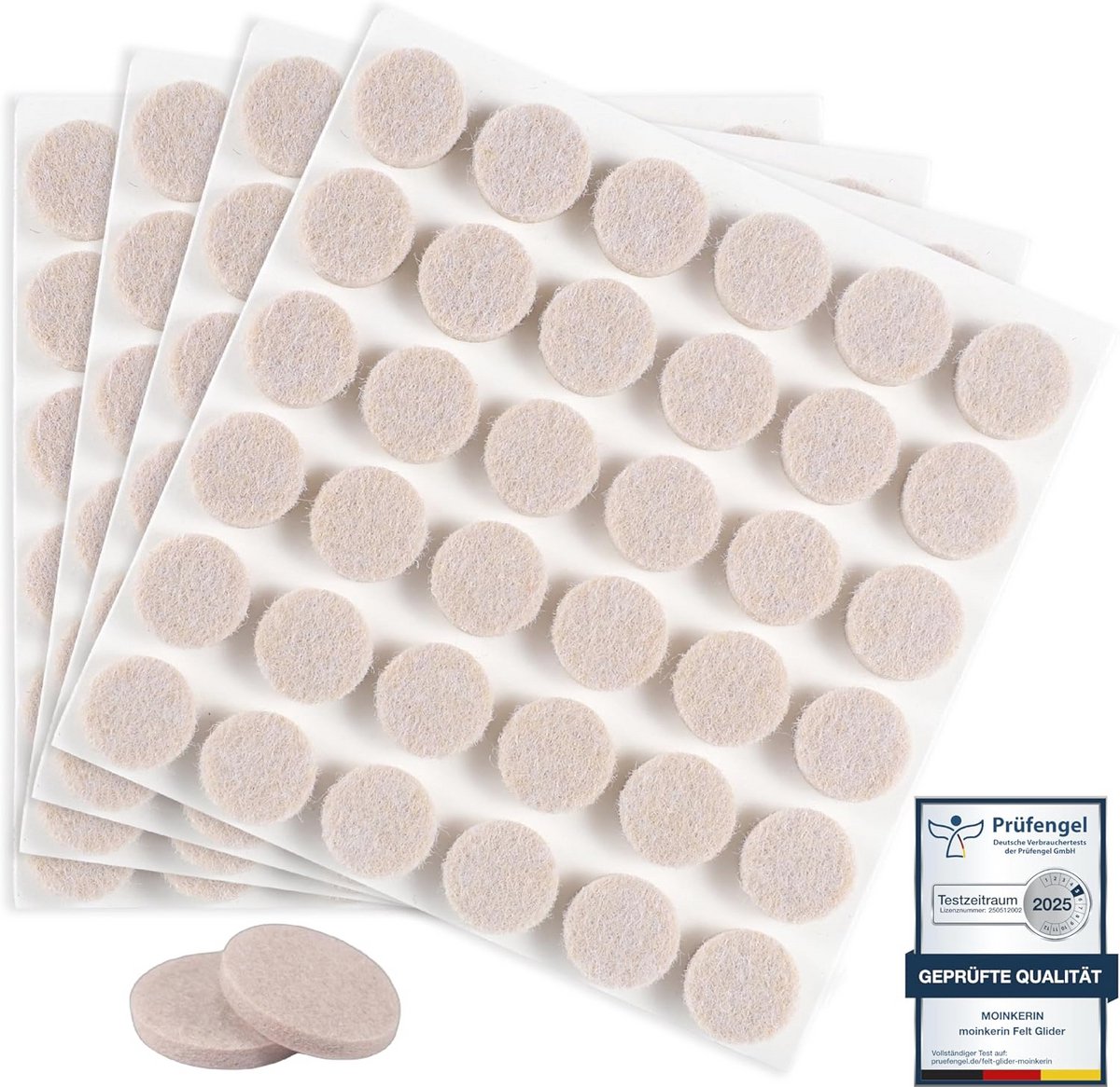 Viltglijders 144 Stuks Zelfklevend 15mm Meubel Pads Vloerbeschermers voor Houten Vloeren