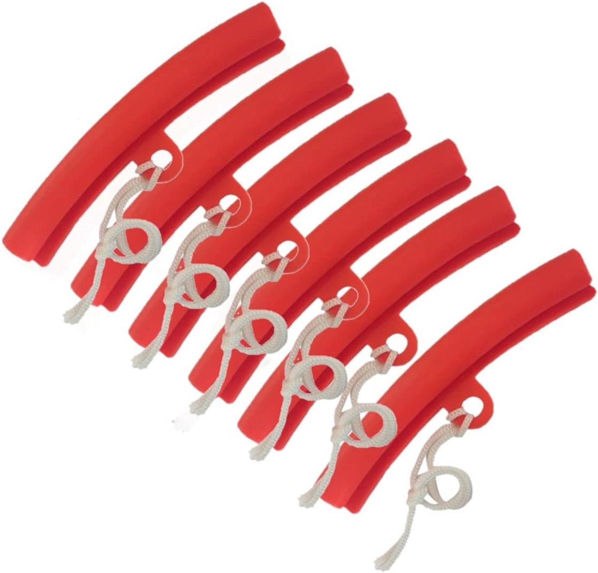 Velgrandbeschermers Set van 6 Stuks - Rood