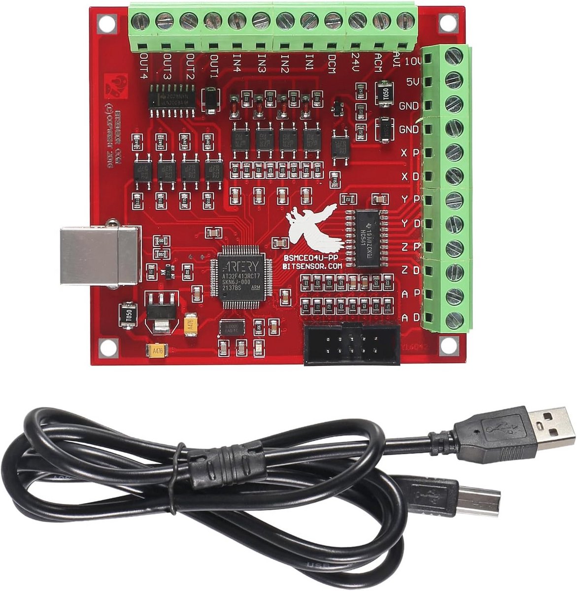 USB Motion Controller Card voor CNC-machines - 4-assige Interface met Relais
