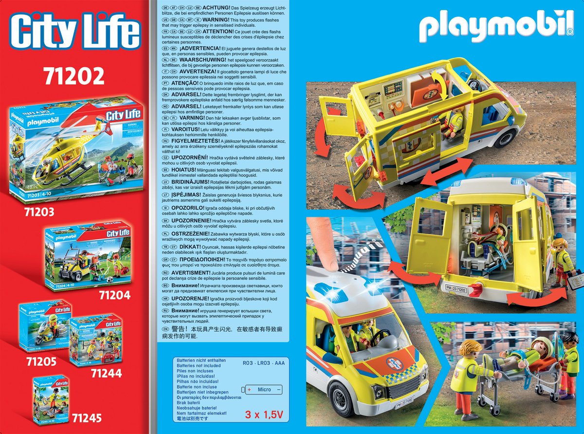 PLAYMOBIL City Life Ambulance met licht en geluid - 71202 — afbeelding 7