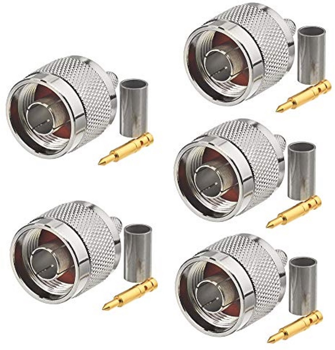 N Male Adapter - 5 stuks voor 4G LTE Wlan-antennekabels