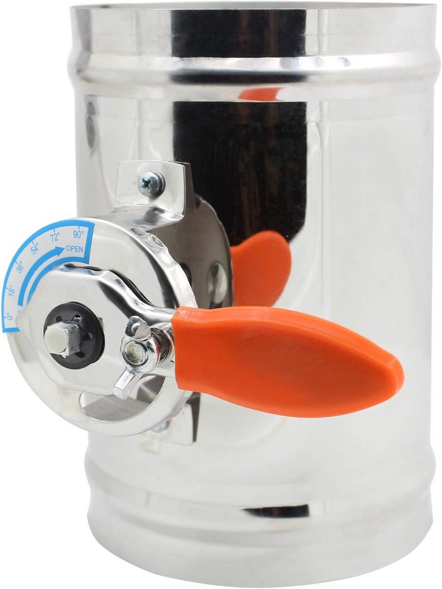 Handmatige luchtklep voor ventilatoren - Regelklep en afsluiter voor ventilatie kanalen 80-400 mm