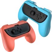 Phreeze controller grips geschikt voor Switch 2 Joy Con grip - houder - ergonomisch - met triggers - rood en blauw - 2 stuks