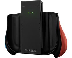 Phreeze charging grip geschikt voor Nintendo Switch 2 - oplader geschikt voor Joy Con - grips - controller houder - usb C - zwart